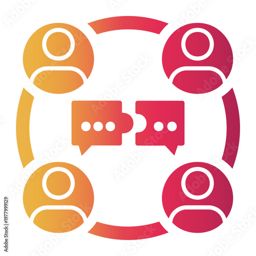 relationship Gradient icon