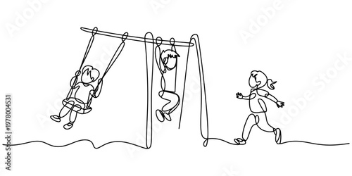 continuous one line drawing Clothes peg clipped on a rope illustrated in simple vector sketch style suitable for coloring book design