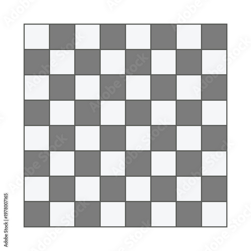 Classic chess board background with alternating black and white squares for strategy game design and tournament layout