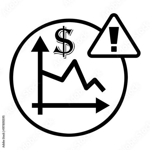 bankruptcy Line Icon