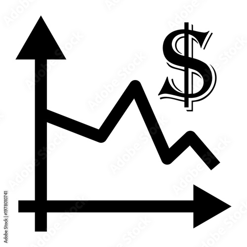 depreciation Line Icon