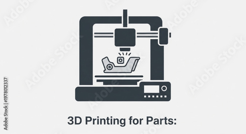 Modern 3D Printer Creating a Small Object with Precision.