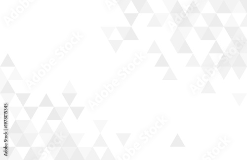 Abstract geometry triangle white and gray background pattern space for text .vector illustration.