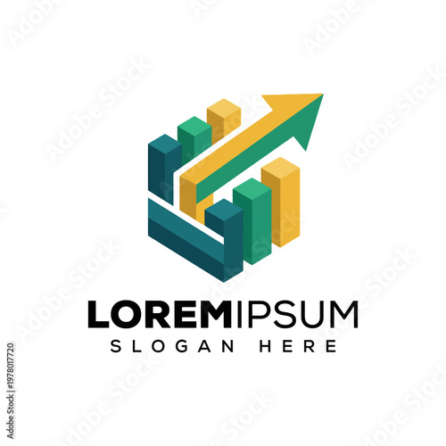 A compelling logo representing growth and success through geometric shapes and an upward arrow, symbolizing potential and progress for various business services.
