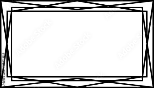 Vintage postage stamp frame with perforated edges