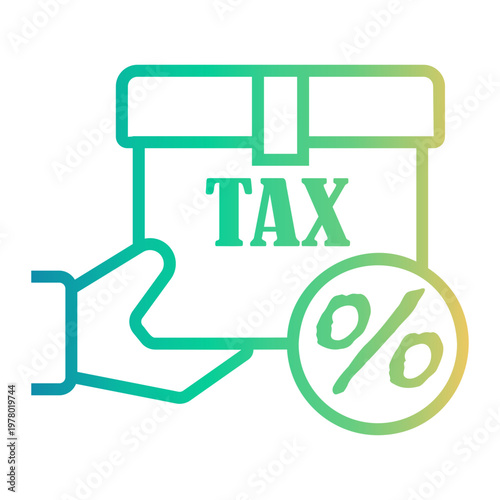 gift Line Gradient Icon