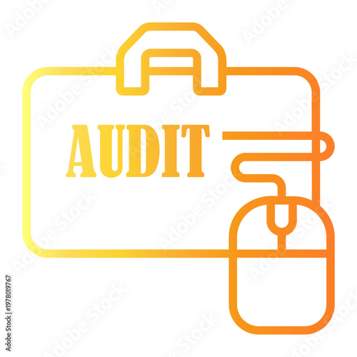 portfolio Line Gradient Icon