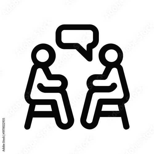Business Management and Teamwork Line Icon Vector