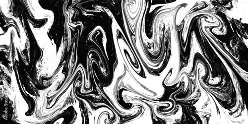 High-contrast black and white marble ripples with dramatic fluid flows. This bold abstract vector background delivers a striking monochromatic aesthetic for contemporary design.