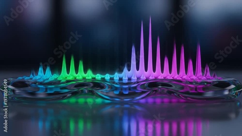 Vibrant Sound Waveform Visualization with Liquid Motion