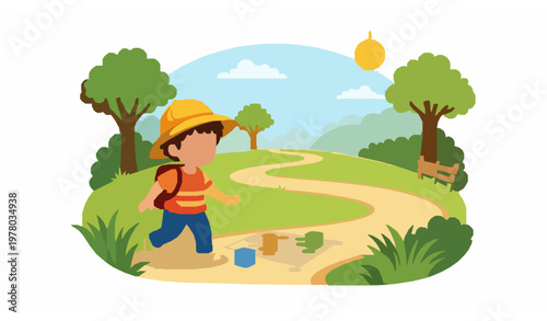 Lord Hanuman continuous line art – flying with Sanjeevani mountain