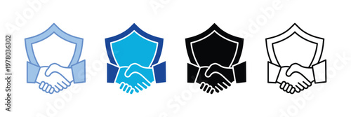 Integrity Icon Set Multiple Style Collection