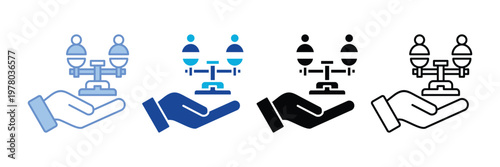 Fairness Icon Set Multiple Style Collection