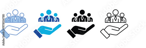 Responsibility Icon Set Multiple Style Collection