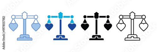 Morality Icon Set Multiple Style Collection