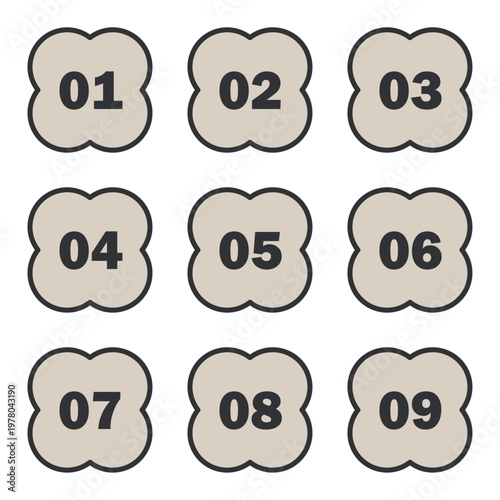 イラスト素材：ポイント,吹き出し,ノート,数字,付箋,注目,注意,重要