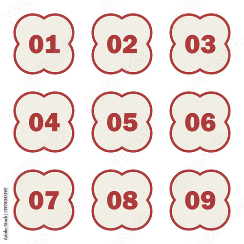 イラスト素材：ポイント,吹き出し,ノート,数字,付箋,注目,注意,重要