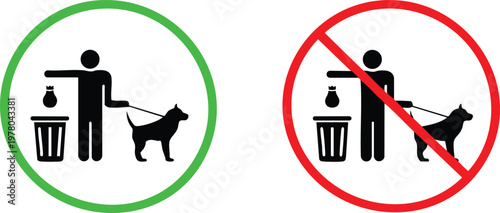 Proper Pet Waste Disposal Signs for Responsible Dog Owners Everywhere Daily