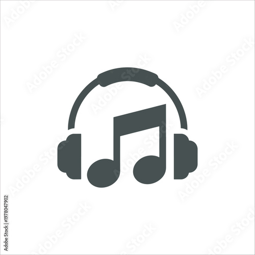 Headphones on white background isolated technology audio device
