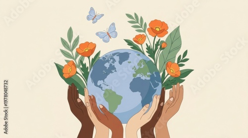 Global Environment Protection and Sustainability Concept