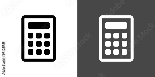 シンプルな電卓のアイコン