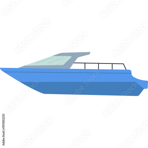 Speedboat Illustration