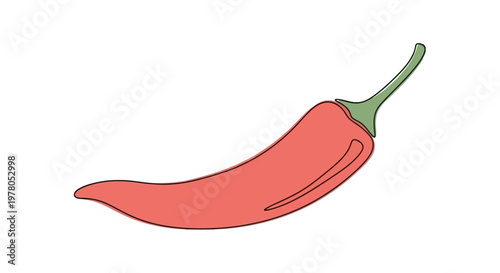 Red hot chili pepper vegetable.