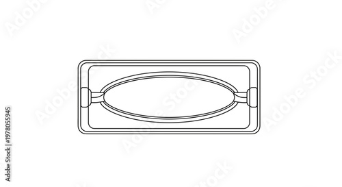 Elegant Oval Tray with Handles, Decorative Serving Dish, Minimalist Design