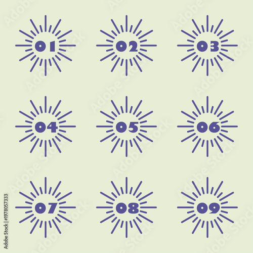 イラスト素材：各種フレーム、見出し、吹き出し、数字、番号、重要、ポイント