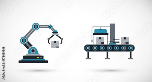 Automated Robotic Arm and Conveyor Belt System.