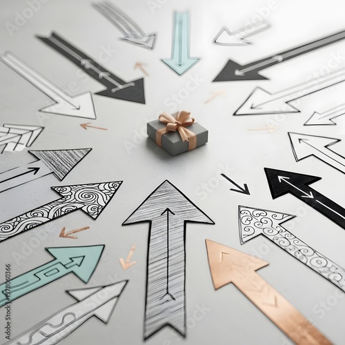 Hand holding a pencil a house with dollar bills, chalkboard background