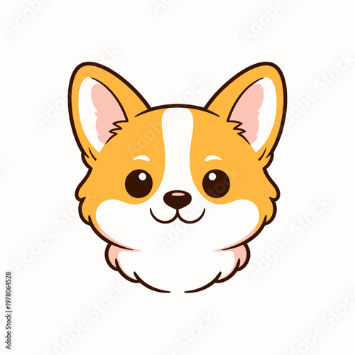 Cachorro Corgi con mirada encantadora