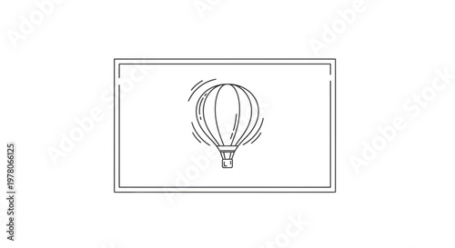 Hot Air Balloon Illustration: Vintage Travel Adventure, Retro Adventure, Sky Exploration