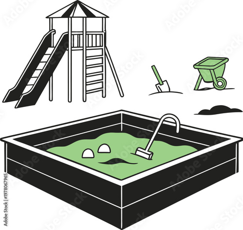 vector illustration of a swimming pool