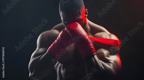 young man with boxing gloves