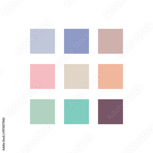 feminime color pallete icon vector element template.