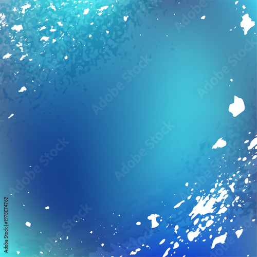 深い青の海と潮の流れ　グラデーションアブストラクト背景　スクエア正方形