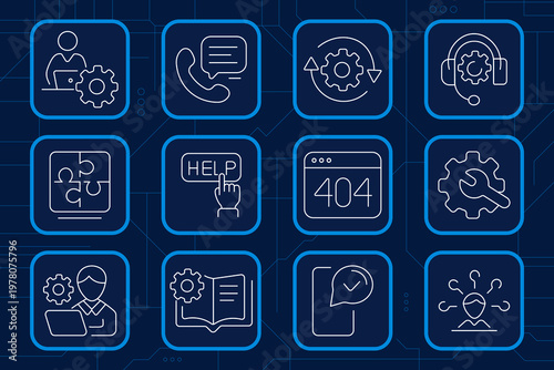 Beauty set icon. Lipstick tube, perfume spray, cream jar, mirror compact, mascara set, cosmetic brush, palette case, lotion pump, dropper serum, nail polish, sunscreen rays, skincare tube