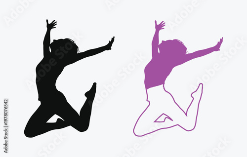 A silhouette of a lone hiker standing on a hill looking up at the sky during a clear sunny day