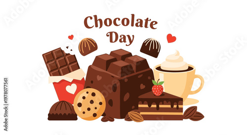 Happy Chocolate Day Sweet Treats and Confections Assortment