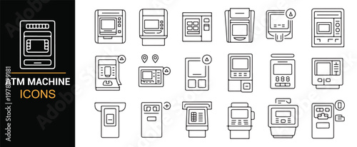Automated teller machine symbols and payment kiosks