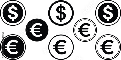 Solid Black Pure Abstract Minimalist Vector Graphic Illustration Design Element for Creative Project.