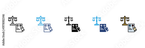 Rules Icon Set Multiple Style...