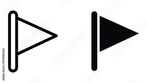 Comparison of outline and filled play/pause media control buttons