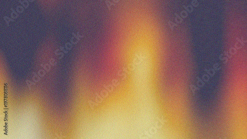 Golden yellow and orange in the center, gradually fading into cooler tones like deep purple, grayish blue, and maroon on the sides. The composition looks minimalist and modern, often used as an aesthe