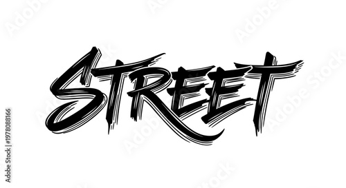 Street Art Brush Stroke Text Effect - Urban Style Word Graphic