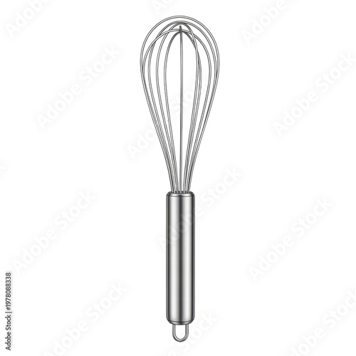 Wallpaper Mural Stainless steel balloon whisk on white background Torontodigital.ca