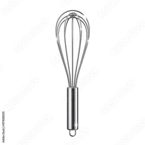 Wallpaper Mural Shiny stainless steel kitchen whisk Torontodigital.ca