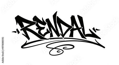 Rendal Graffiti Tag Style Word Art