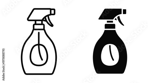 Comparison of spray bottles with different color schemes and designs